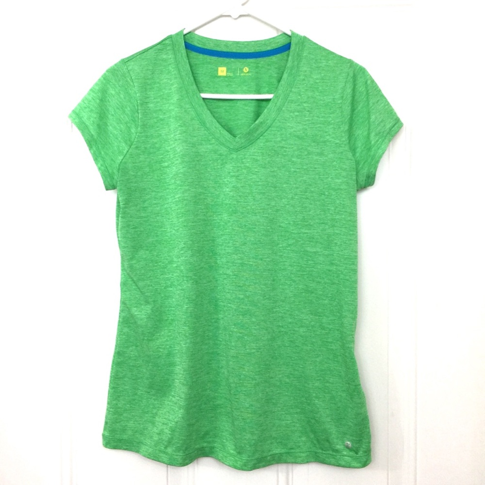 🌿2️⃣for $10🌿 Xersion green athletic v neck top M